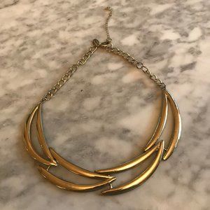 'Lightening' Gold Collar Necklace